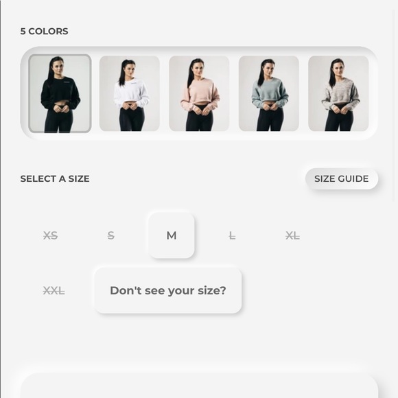 Alphalete classic crew crop sweatshirt - Picture 8 of 16